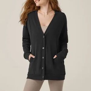 EUC Beyond Yoga Carefree Oversized Cardigan in Black size XS